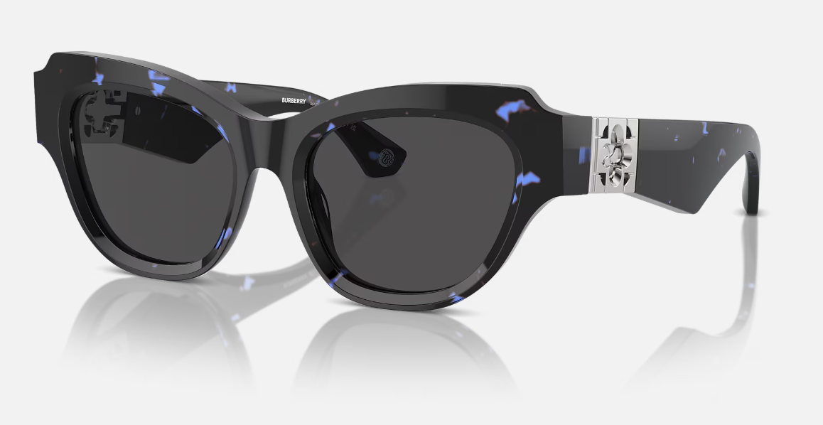 BURBERRY BE4423 410687 Irregular Sunglasses – Dark Havana