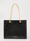 KARL LAGERFELD SKUARE SP SHINY MONO TOTE - Handbag - black