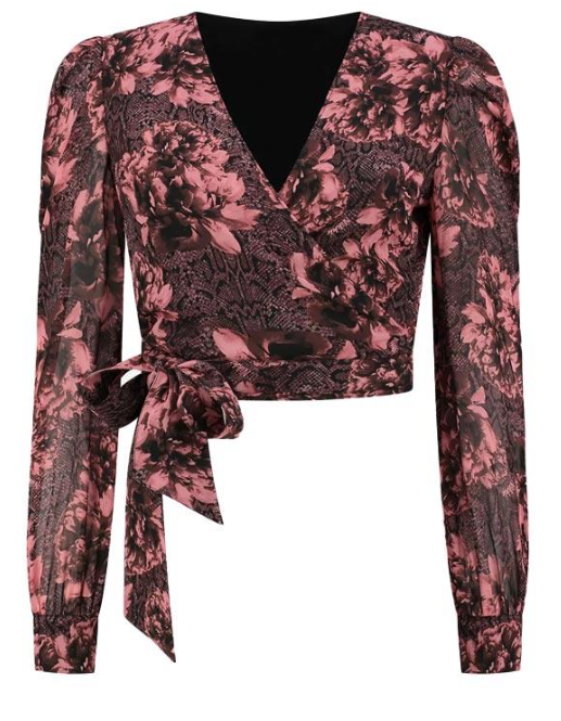 NIKKIE Abilene Rose Snake Blouse