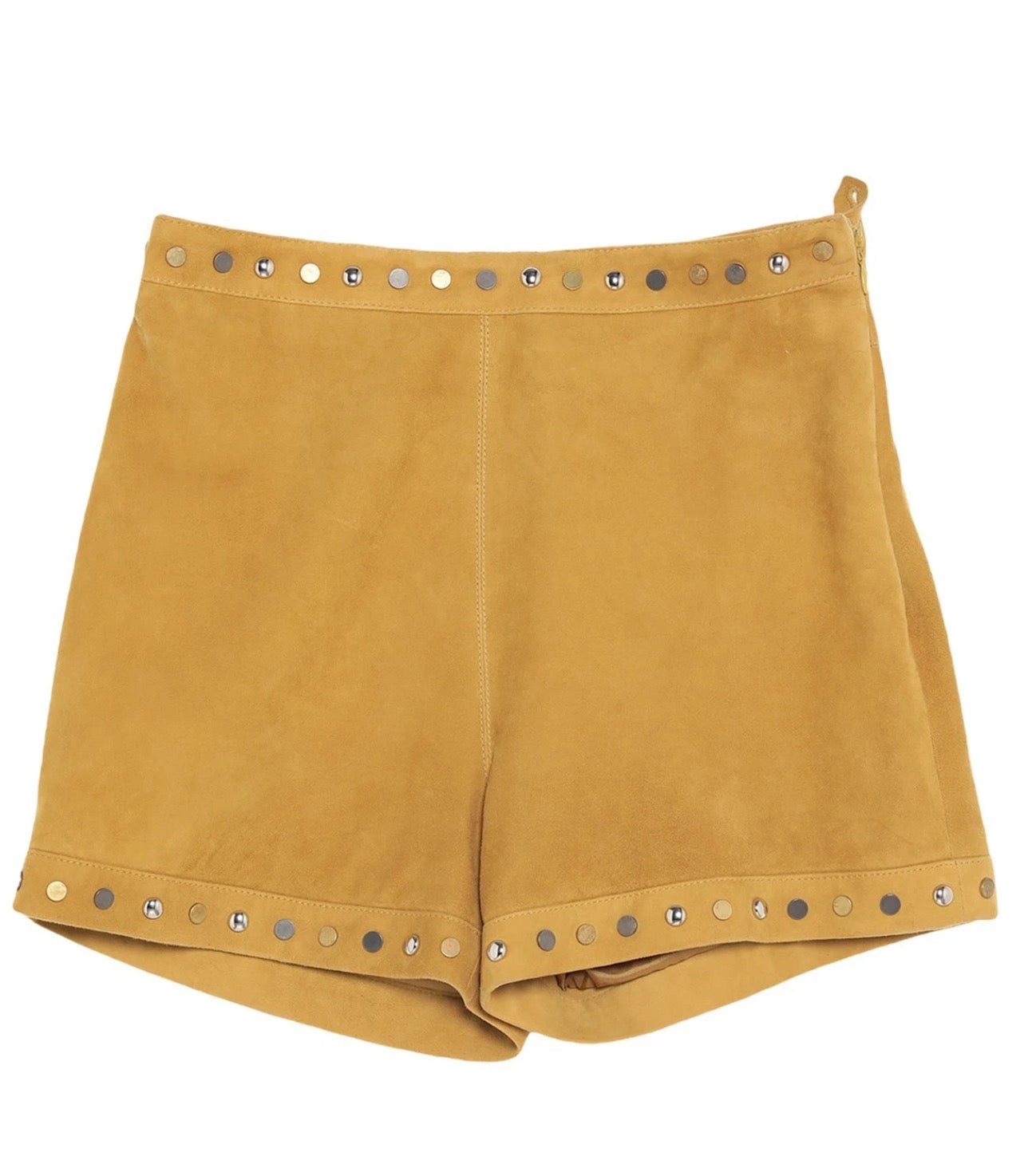 JUST CAVALLI Studded Suede Leather Shorts