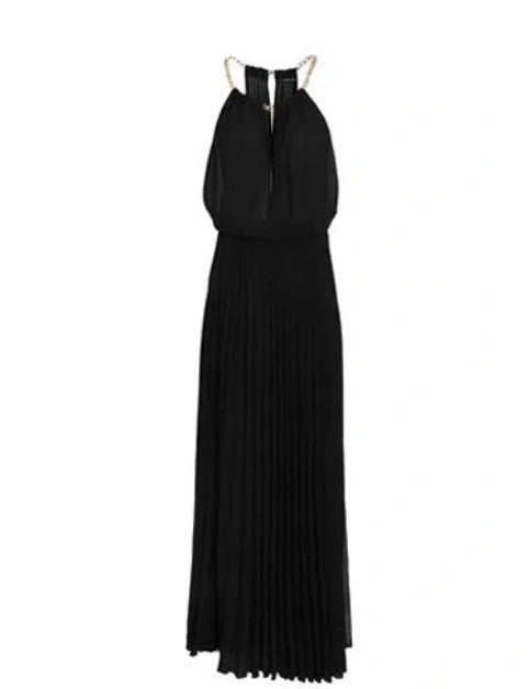 CRISTINAEFFE Black Pleated Maxi Dress