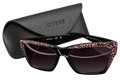 GUESS GU00113 05B Square Sunglasses – Black / Multicolour