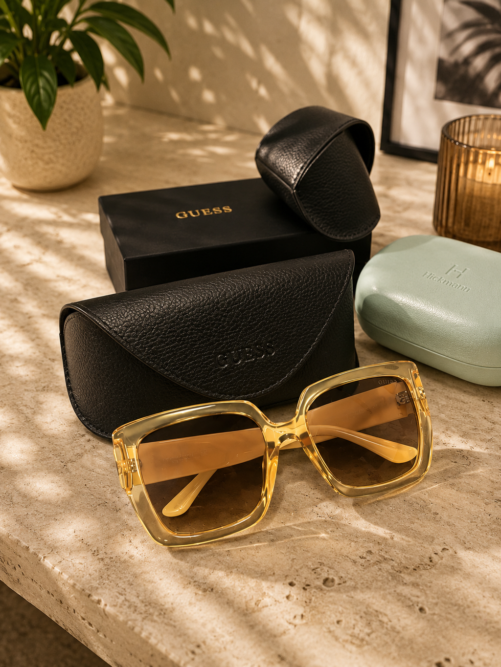 GUESS GU00200 39B Sunglasses – Shiny Light Yellow