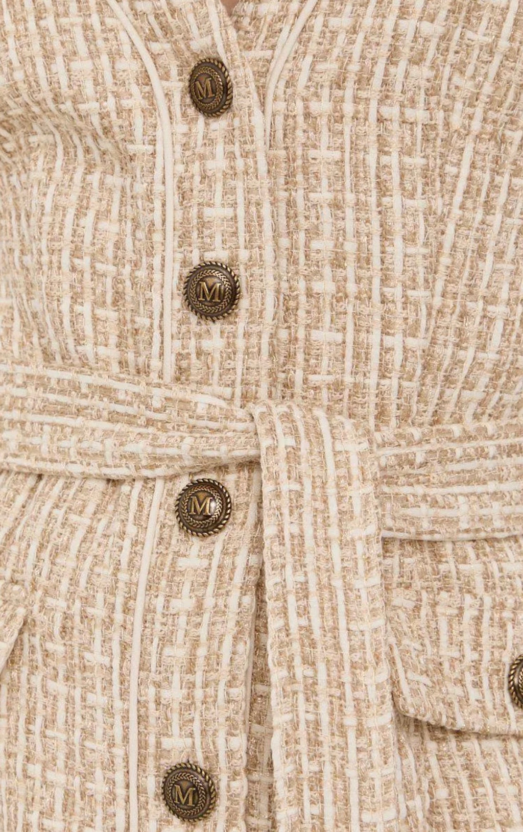 MARCIANO by Guess Spencer Tweed Dress – Beige