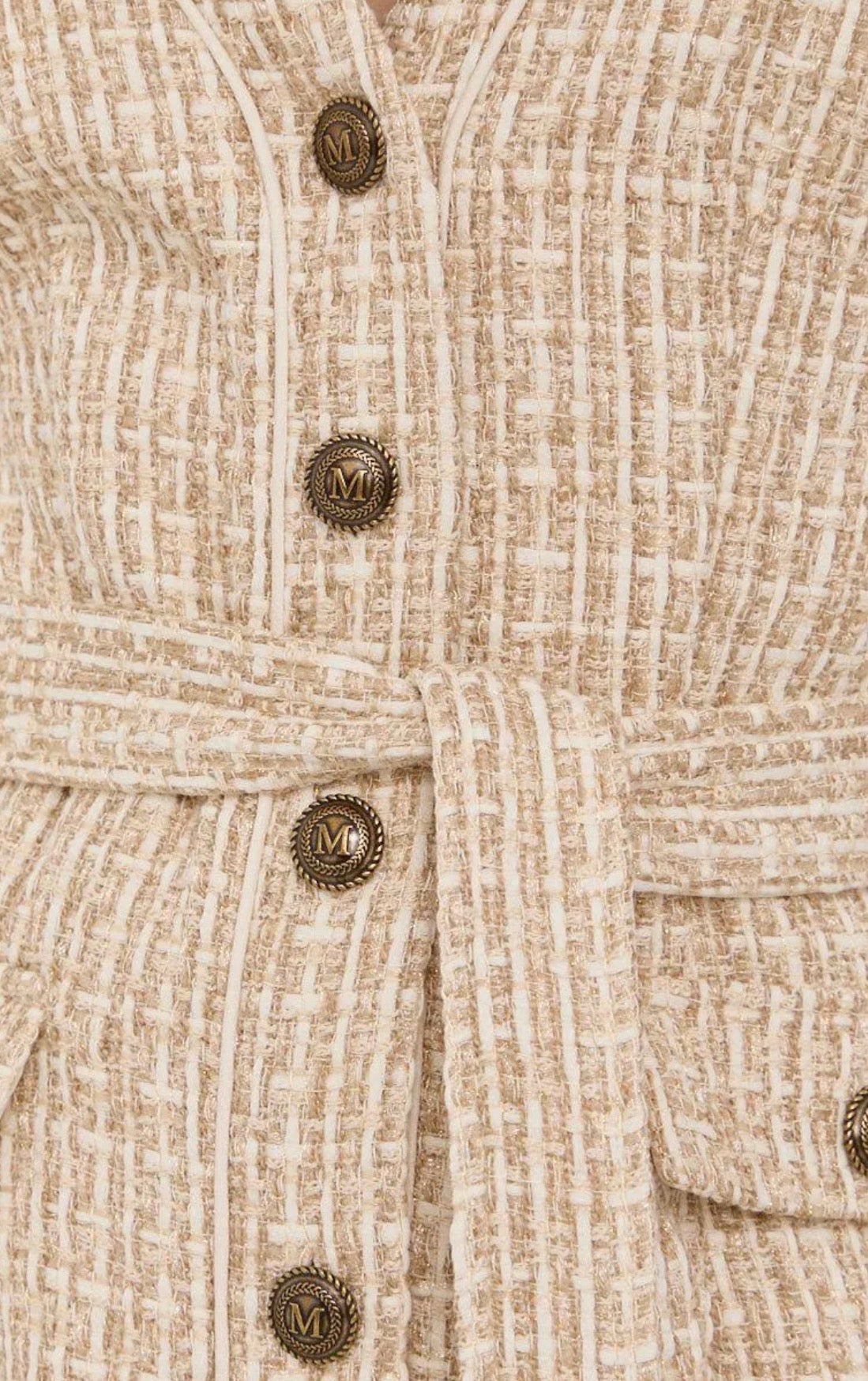 MARCIANO by Guess Spencer Tweed Dress – Beige