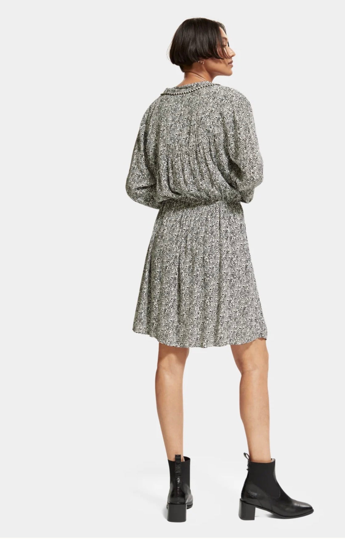 SCOTCH & SODA Mini Dress with Elasticated Waist